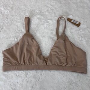 SKIMS Women's Fits Everybody Triangle Bralette Clay Tan Size XL BR-TRI-2024 NWT